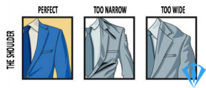 Fit Your Suit Size The Shoulder  - راهنمای کامل انتخاب کت و شلوار مردانه