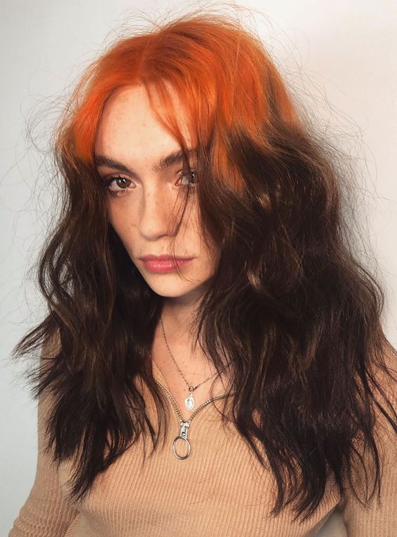 famtasy hair orange - زیبا ترین رنگ موها برای دختران