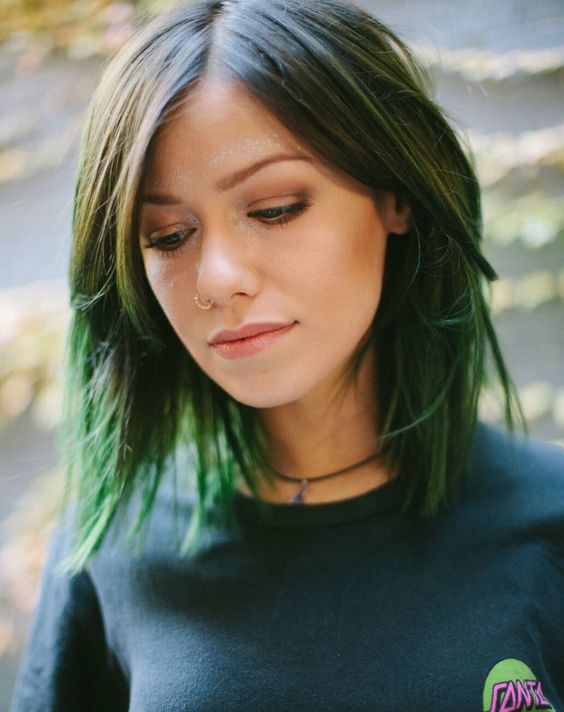 green ombre - زیبا ترین رنگ موها برای دختران