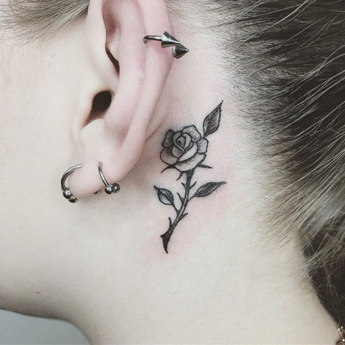 Behind The Ear Tattoos - مجموعه ای از زیباترین تتوها