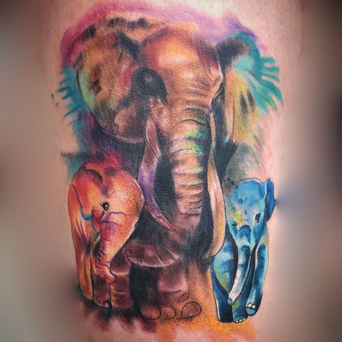 Elephant Tattoos For Women - مجموعه ای از زیباترین تتوها