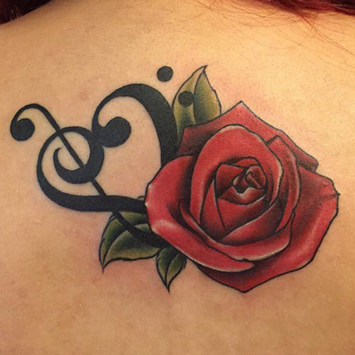 Music Tattoo Designs For Women - مجموعه ای از زیباترین تتوها